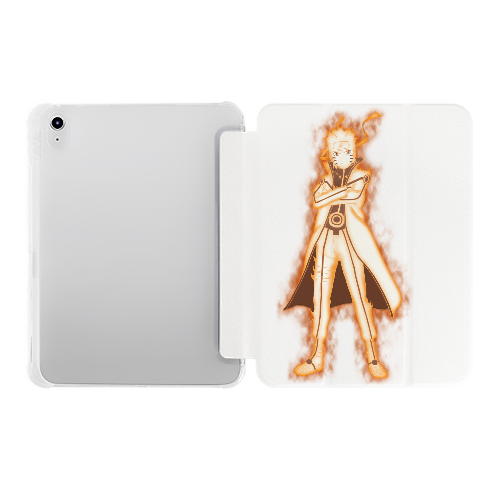 （画像用） NARUTO -ナルト- うずまき ナルト Uzumaki Naruto IPad ケース ペン収納付き 三つ折りスタンド PUレザー×シリコン 対応機種9.5/10.5/10.9インチ